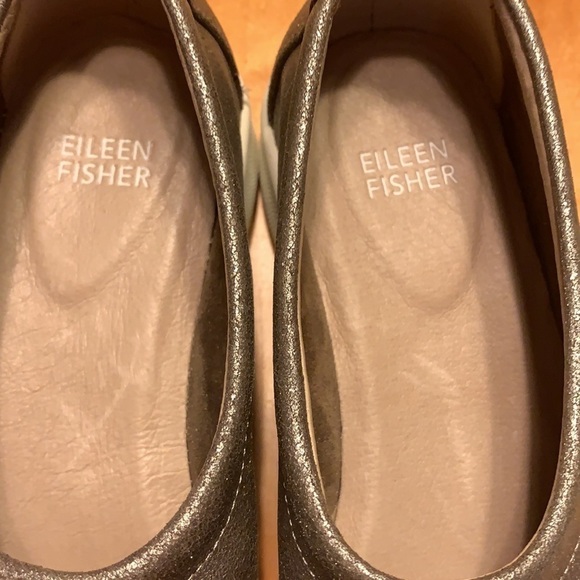 Eileen Fisher Sydney Slip-On Leather Sneakers 5 - Picture 4 of 9
